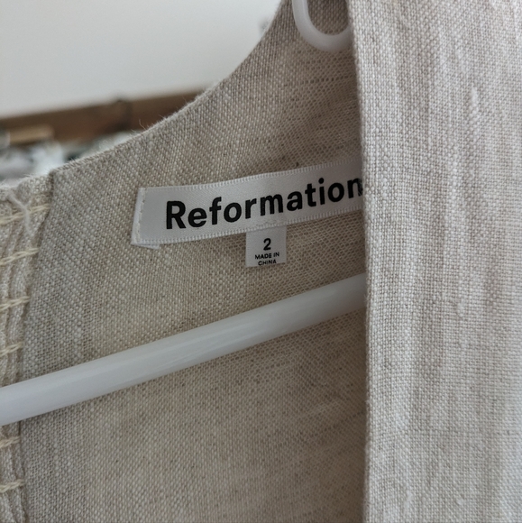 Reformation Anton Linen Dress - Picture 4 of 7